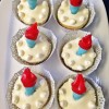 DIY Olympic Torch Cupcake Toppers