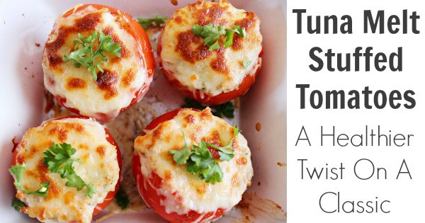Tuna Melt Stuffed Tomatoes 