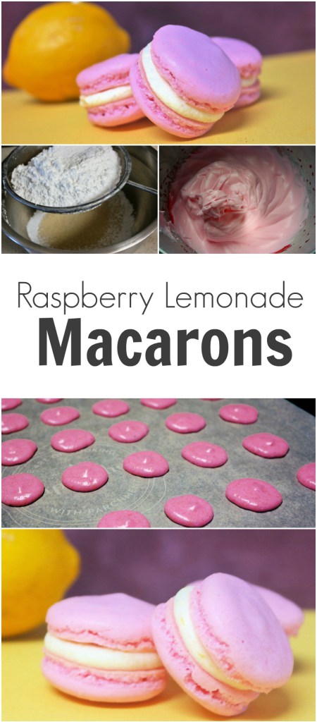 Raspberry Lemonade Macarons