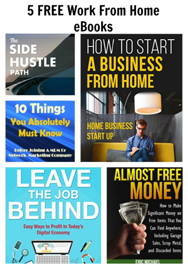 5 FREE Work From Home eBooks 