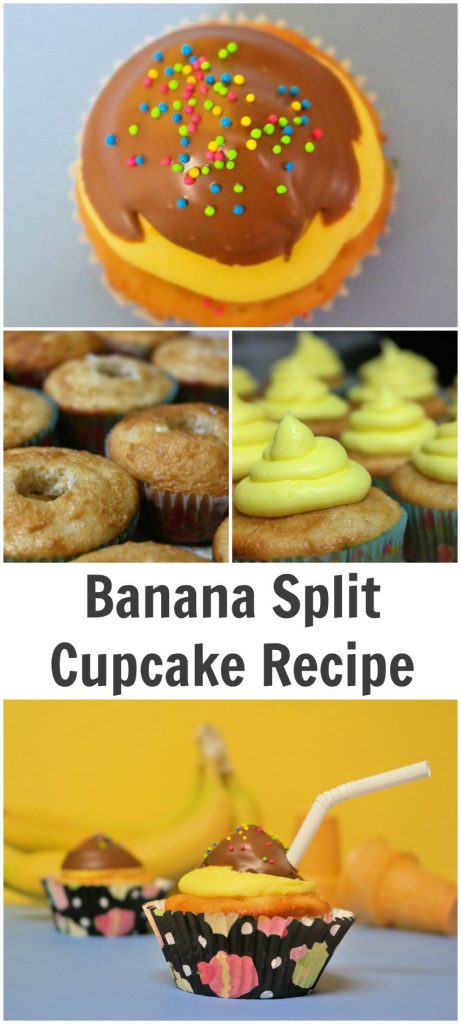 Banana Split Cupcake Recipe