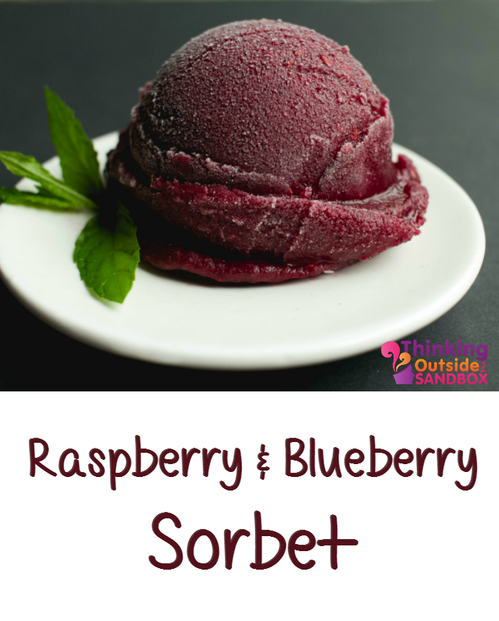 Raspberry Blueberry Sorbet
