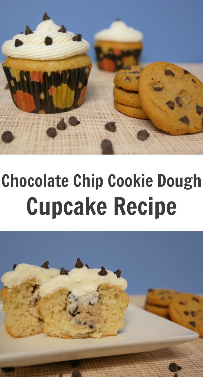 Chocolate Chip Cookie Dough Cupcake Recipe