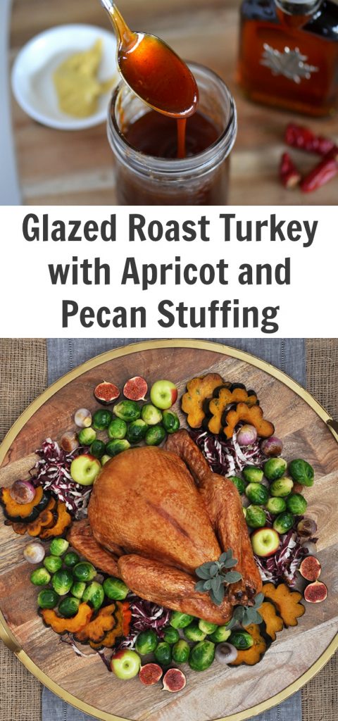 Glazed Roast Turkey with Apricot and Pecan Stuffing